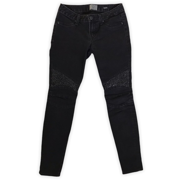 EXPRESS Moto Legging Jewel Thigh Zip Back pocket - Picture 1 of 13